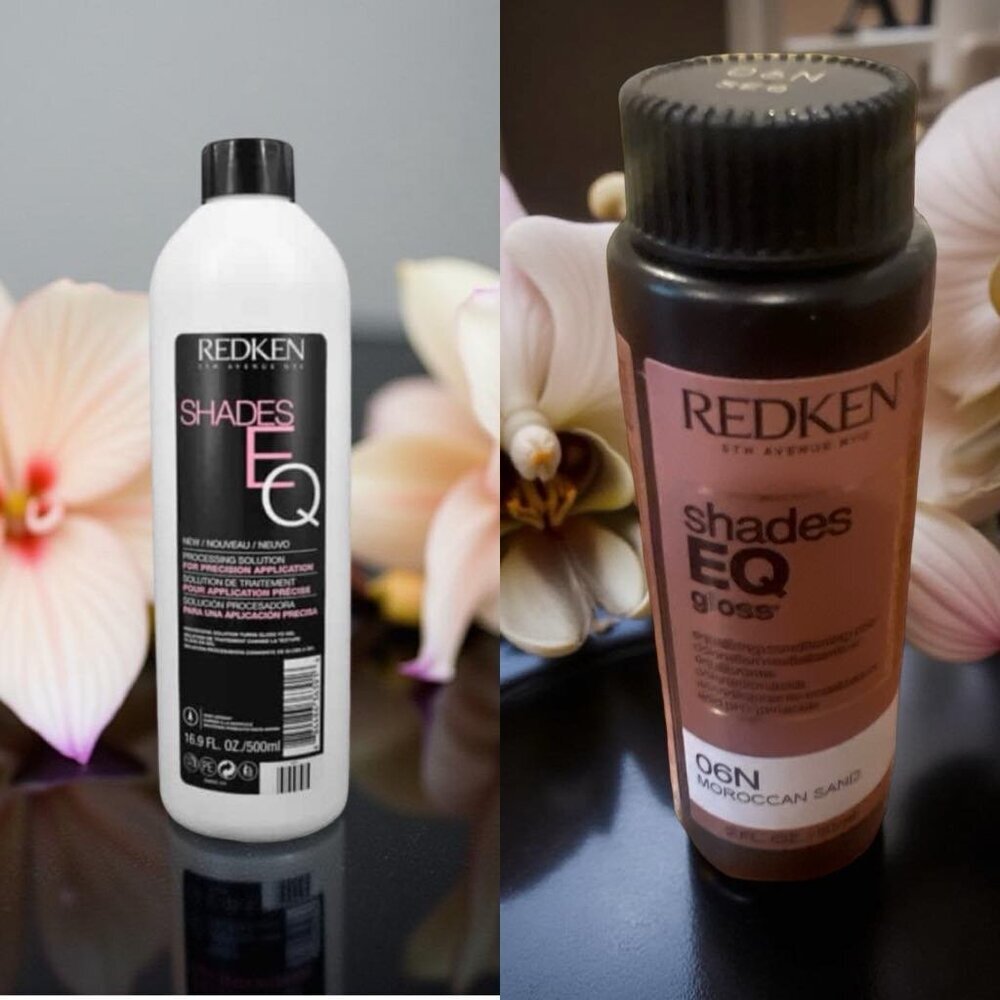 Redken Shades EQ Gloss 06N Moroccan Sand 6GI& Shades EQ Gel Processing Solution
